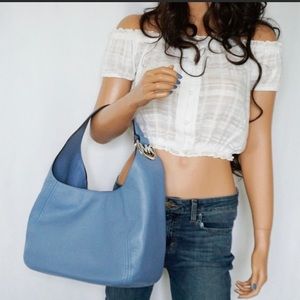 Michael Kors Fulton Hobo Shoulder Bag French Blue